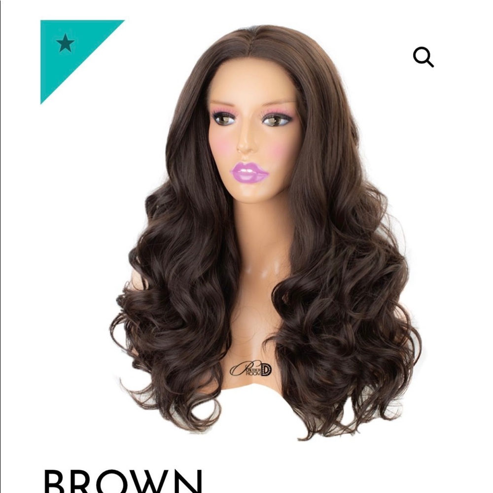 Synthetic Lace Front Wig, NEVER USED. 
Brown